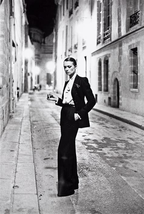 yves saint laurent le smoking 1975 helmut new|HELMUT NEWTON, Rue Aubriot I 'YSL' (Hand Signed), 1975.